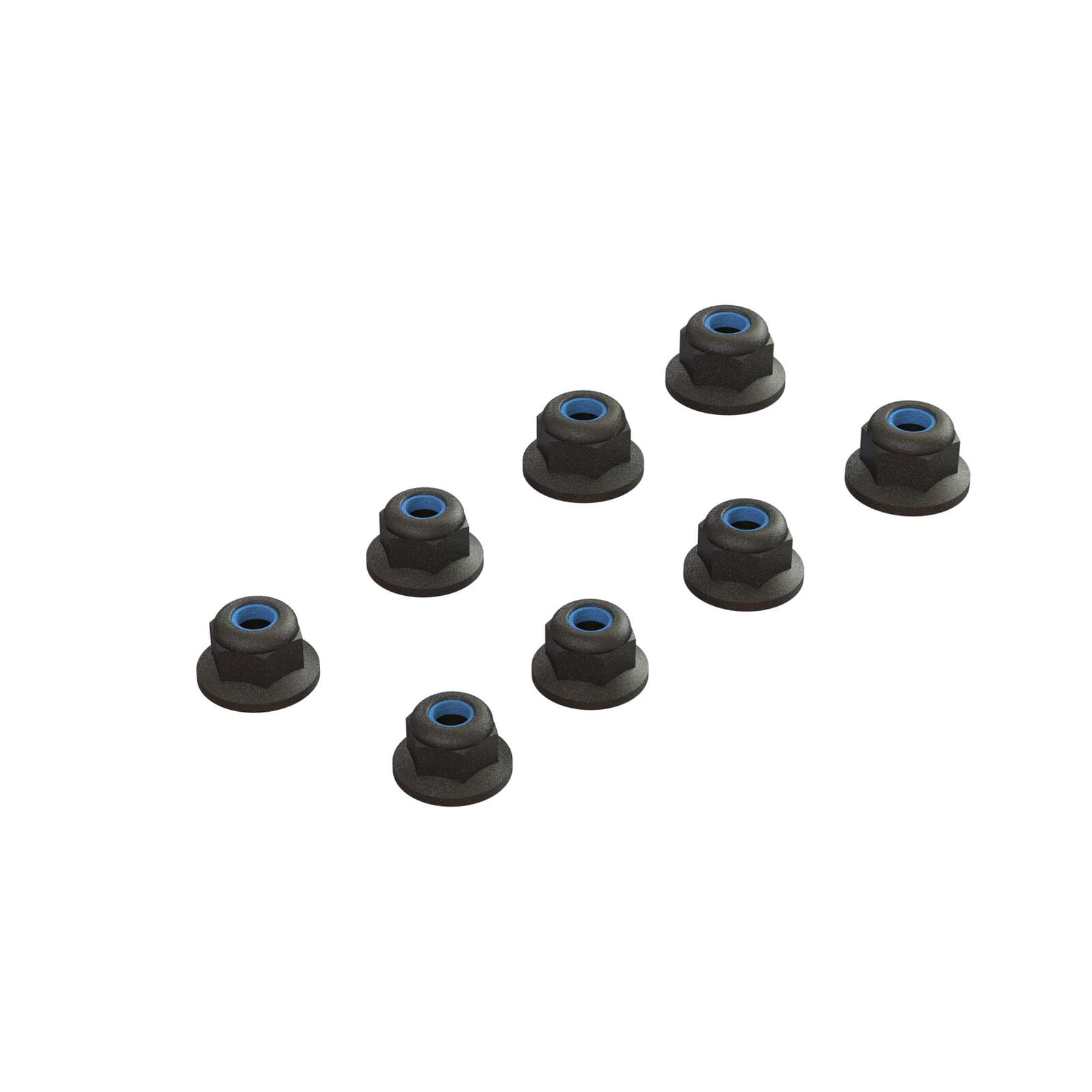 Arrma Flanged Lock Nut M3 Black _4_ - RC-Zubehoer