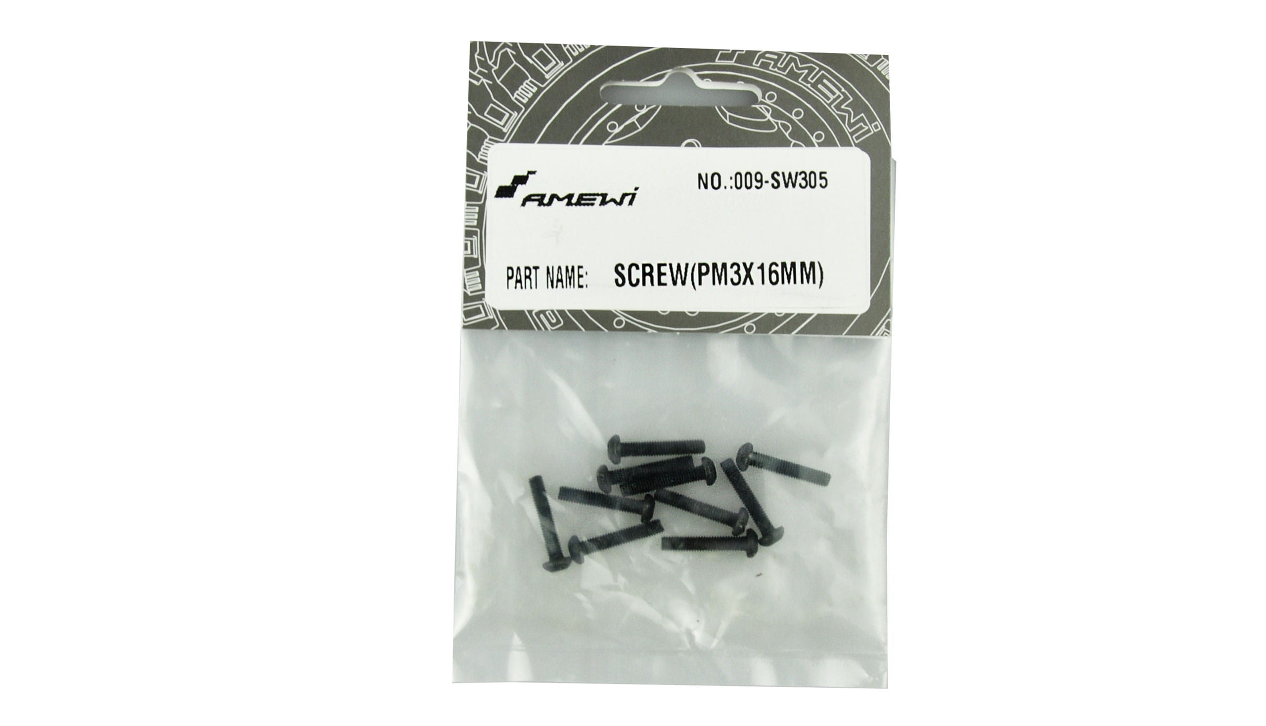 Amewi SW305 Linsenkopfschraube M3x16 mm 10 Stück, EVO-X 6000