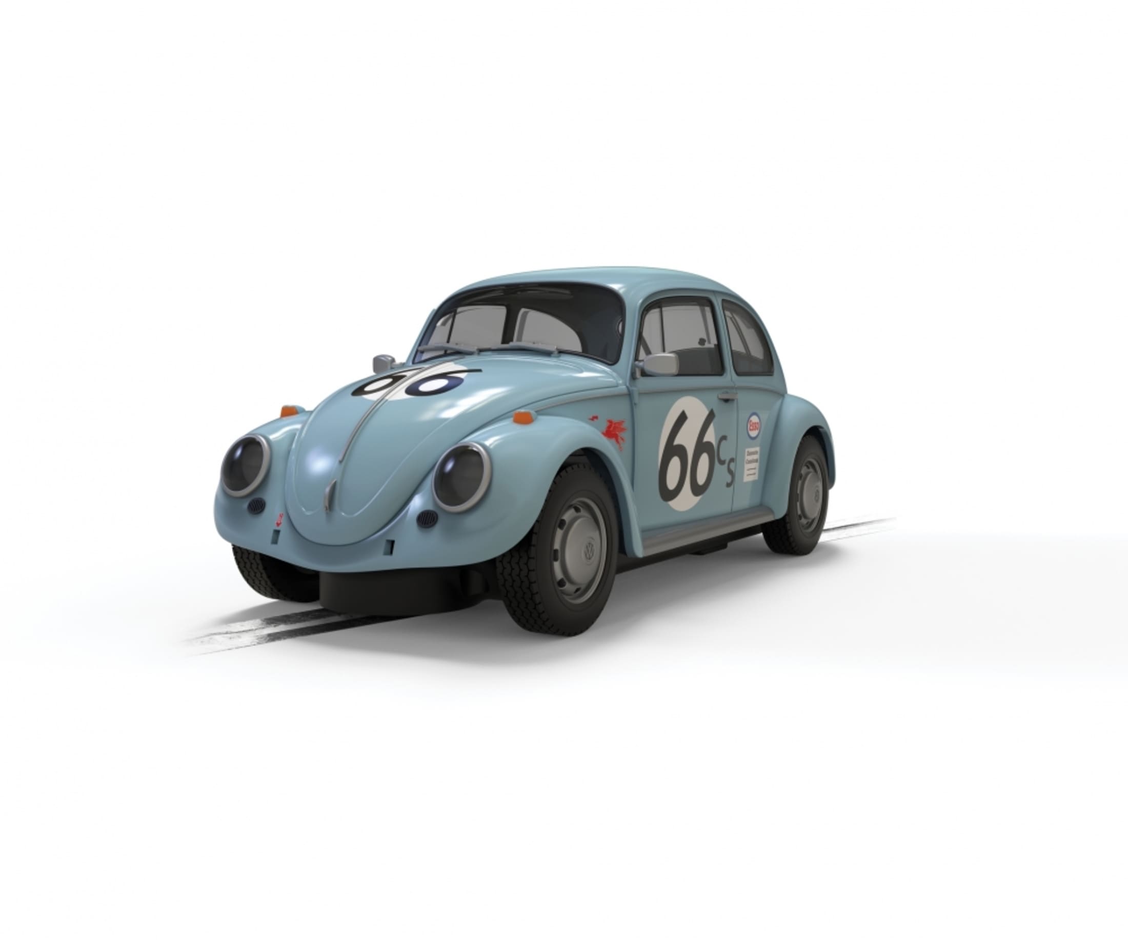 Scalextric 1_32 Volkswagen Kaefer #66 Bla Slotcar - Rennbahnauto - RC-Zubehoer