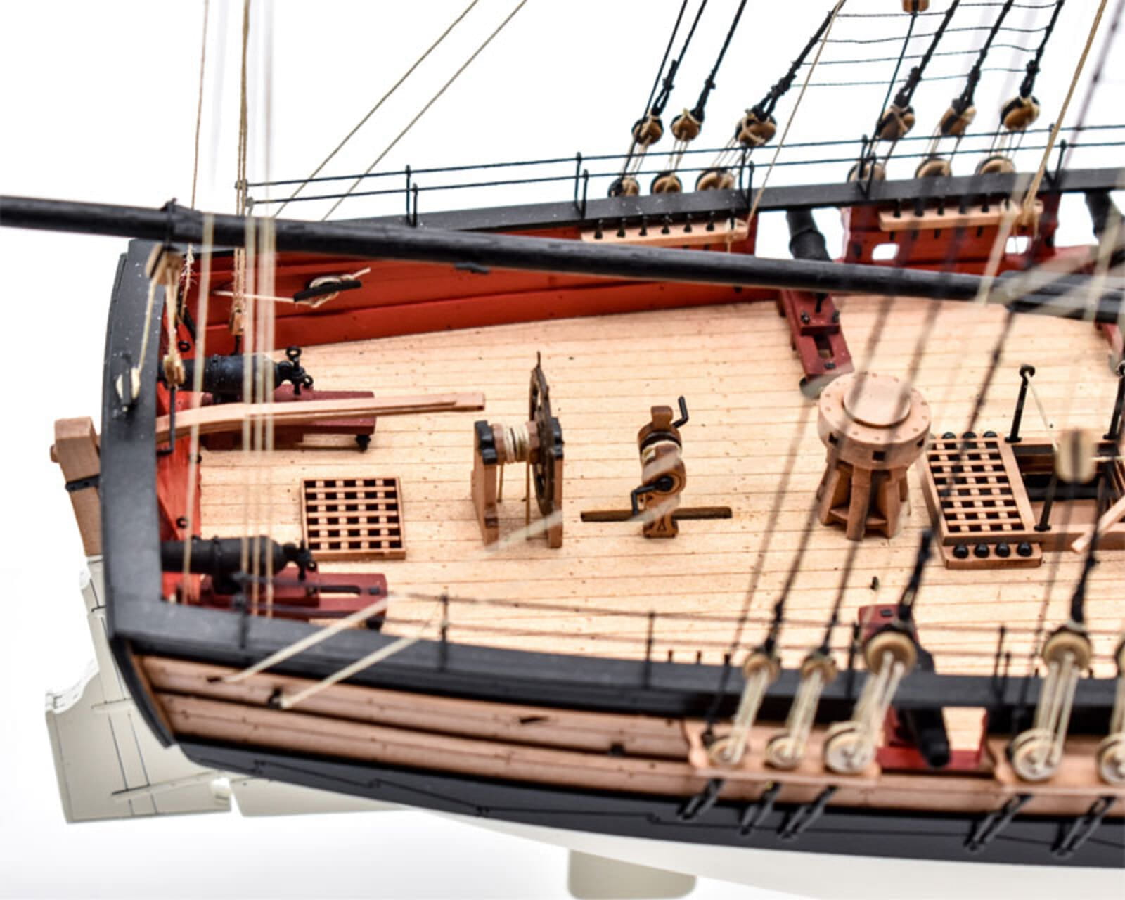 Bausatz des historischen Kanonenboots HM Adder von 1797 im Massstab 1_64