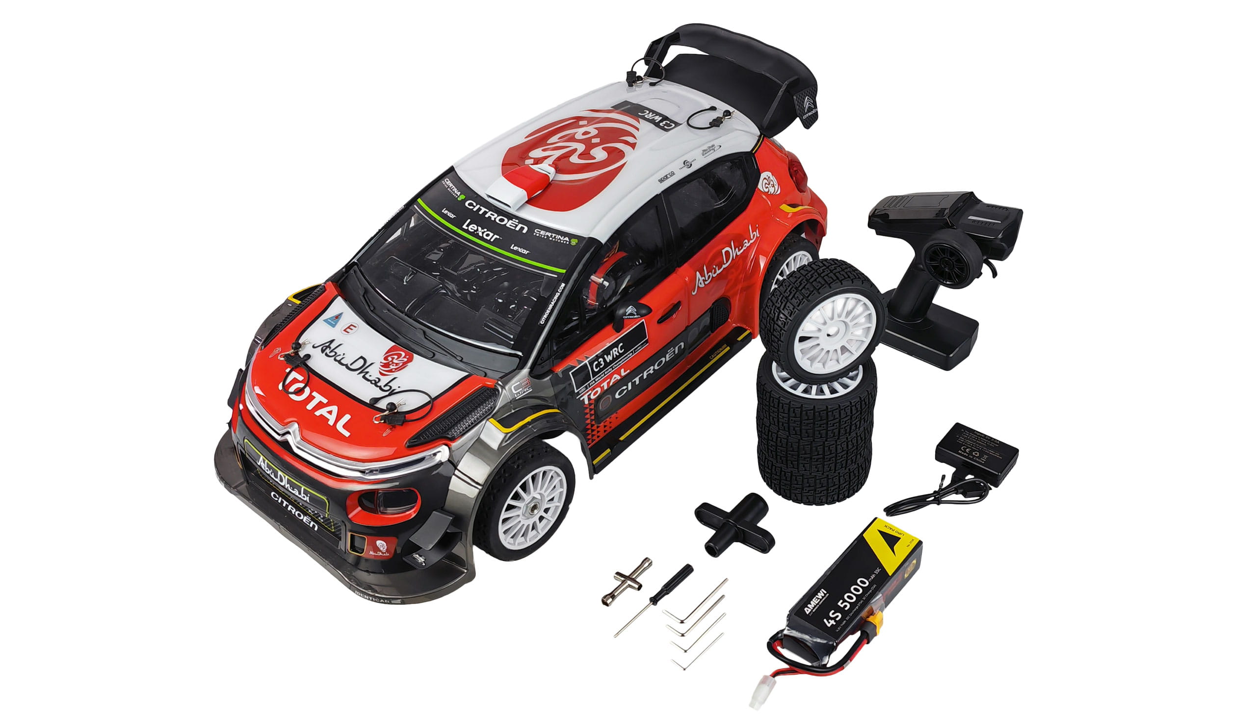 Amewi RC Hyper Go Citroen C3 WRC Rallye brushless 4WD 1_7 RTR - Art_-Nr. 21126