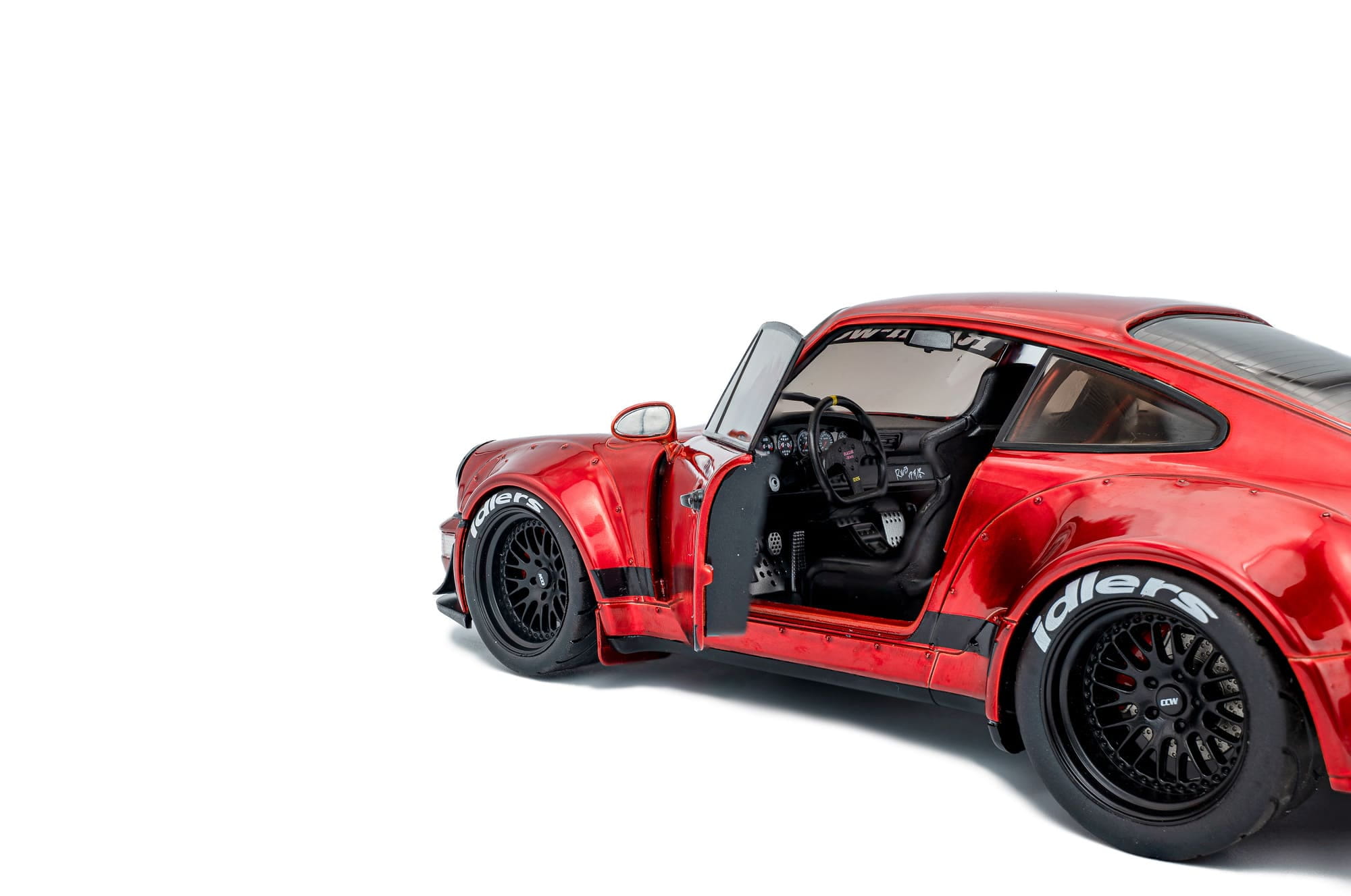 Solido RWB 964 Taikano Kaishin Rot Standmodellauto im Massstab 1_18