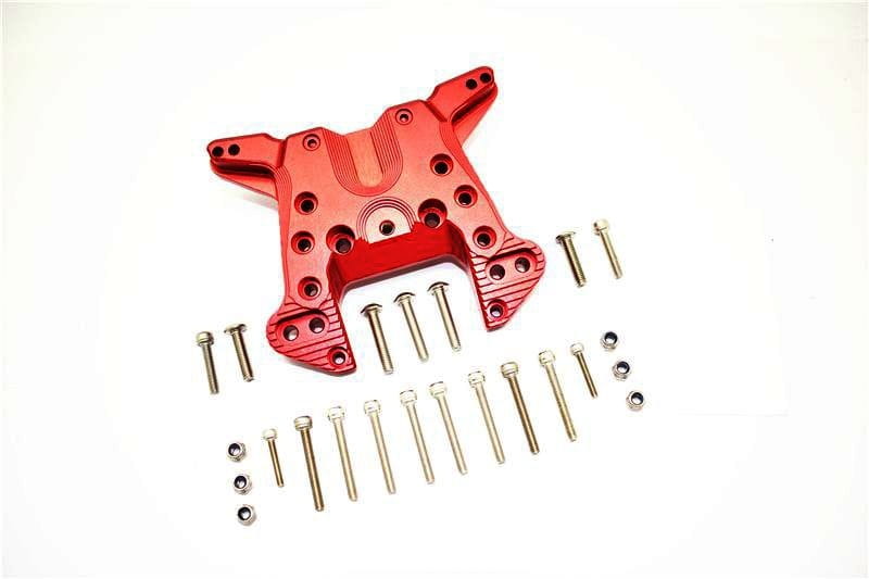 GPM Alu Daempfersteher hinten rot fuer ARRMA Kraton_ Outcast 8s - RC-Zubehoer