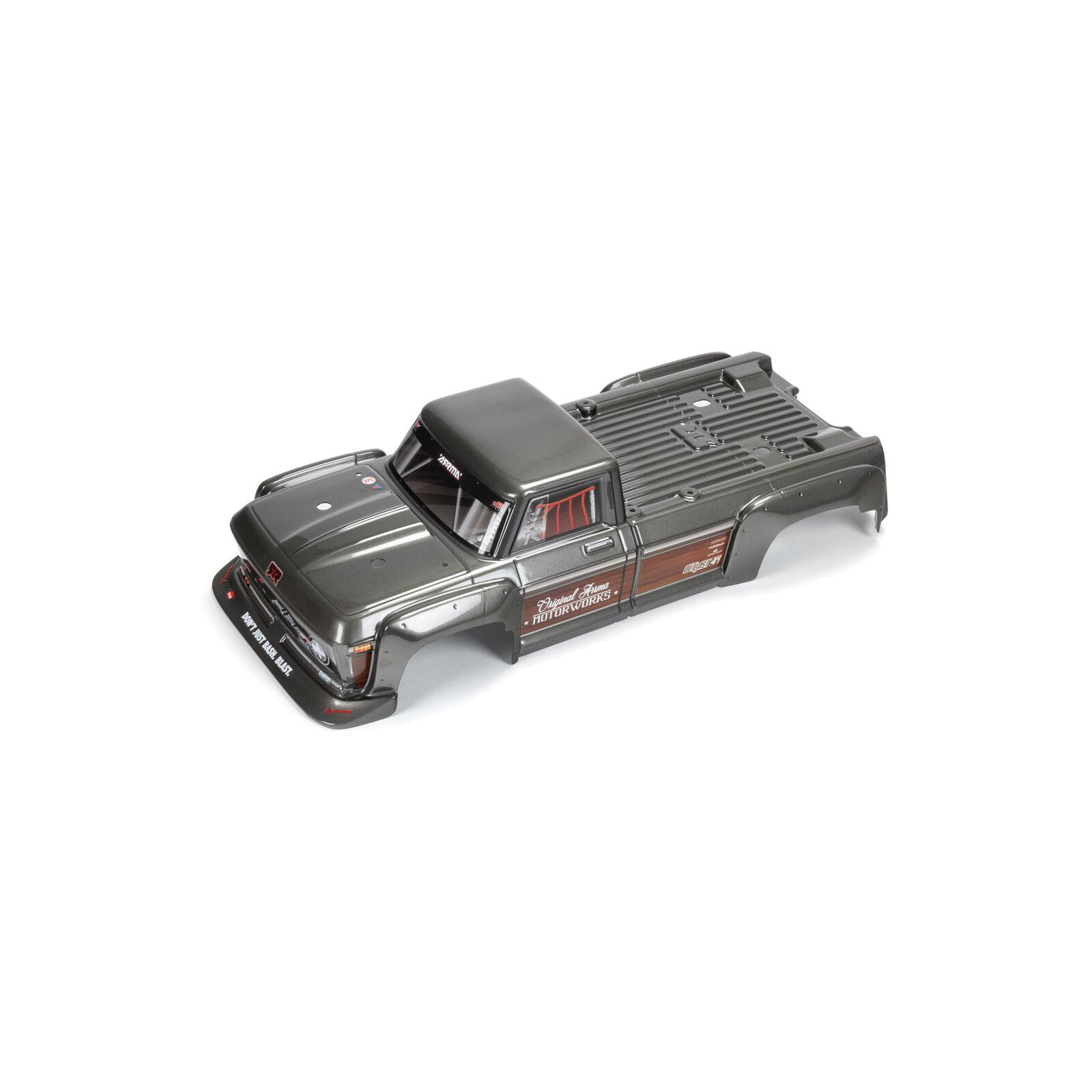 Arrma Lackiert Aufgeklebt fertige Karosserie Gunmetal_ Outcast 4x4 - RC-Zubehoer