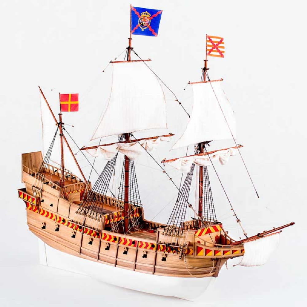 Krick Dusek Flagg - Schiff San Martin 16 Jh. 1:72 Holz Baukasten