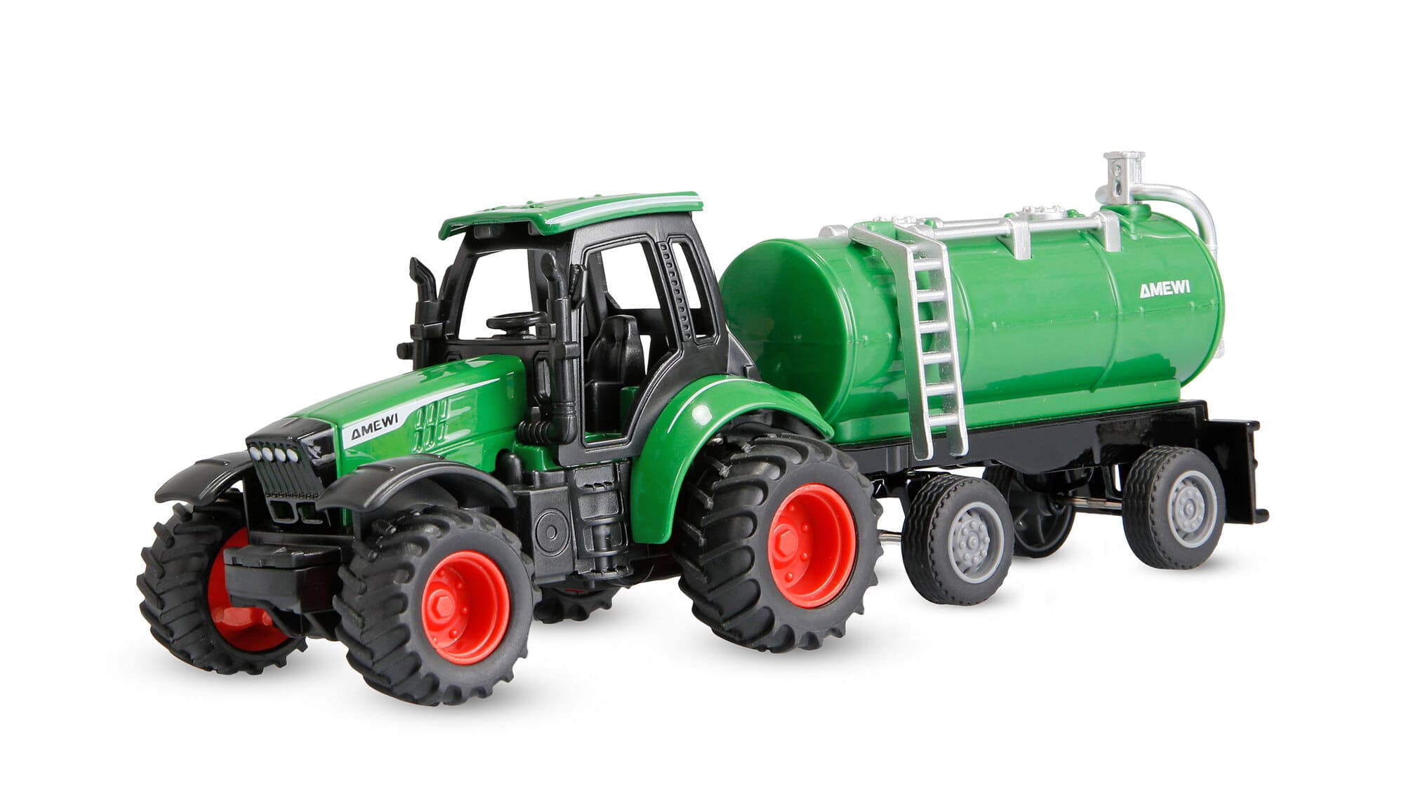 Amewi RC Traktor aus Metall 1_64 mit Tankanhaenger Gruen