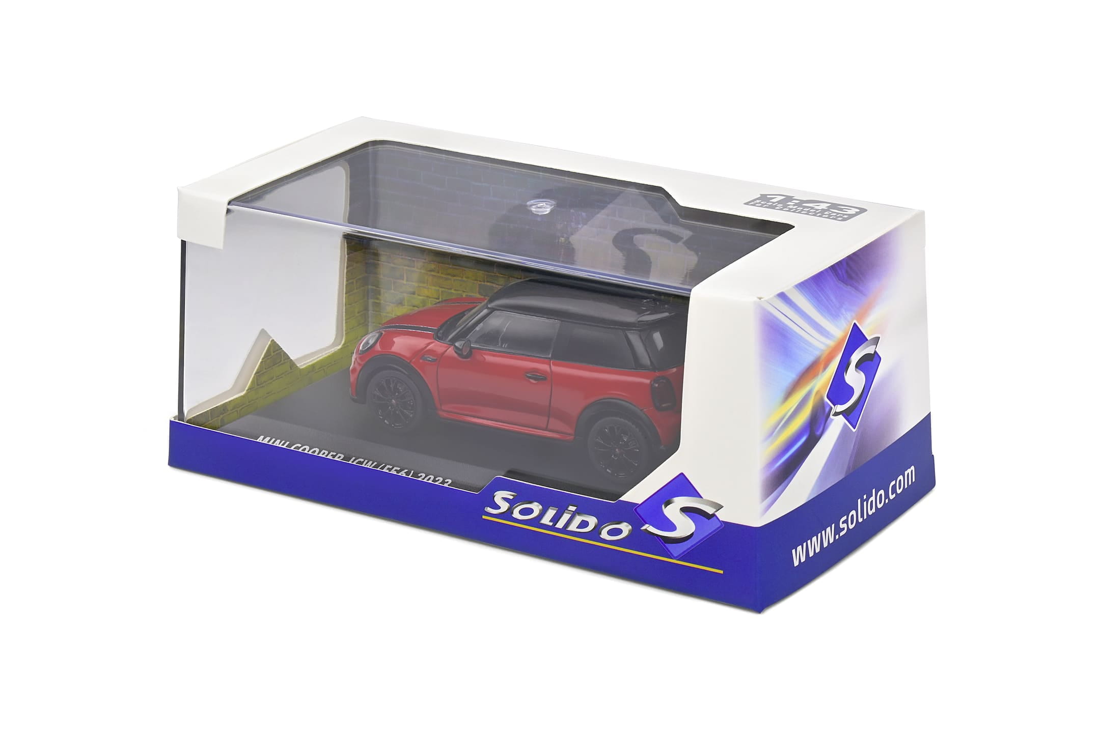 Solido 1_43 Mini Cooper John Works 2023 Modellauto rot - Detailreich und hochwertig
