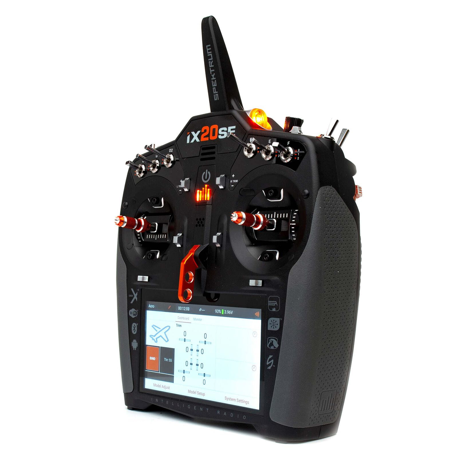 Spektrum iX20 SE RC Fernsteuerung mit Aluminium-Gimbals und Koffer_
