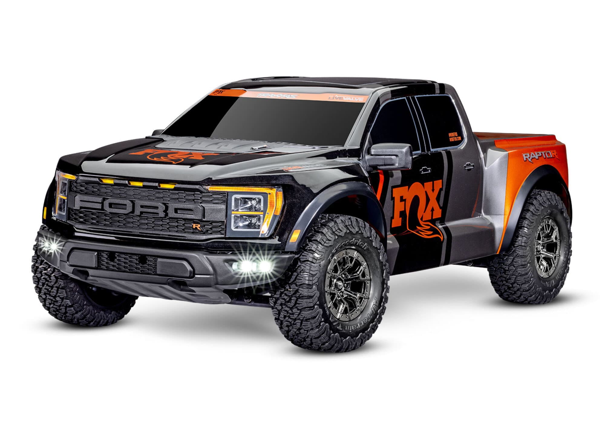 Traxxas Ford Raptor R 4x4 Ultimate RTR Brushless RC Truck Fox Schwarz
