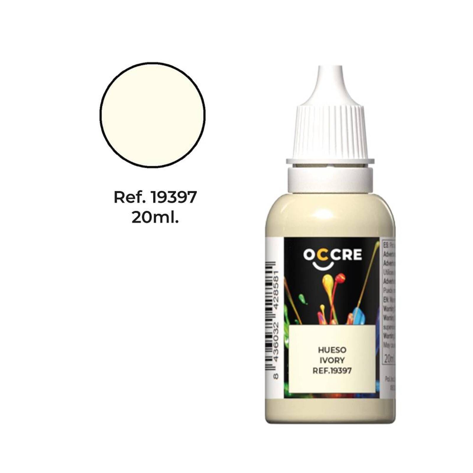 Ocolor Elfenbein 20 ml - Modellzubehoer