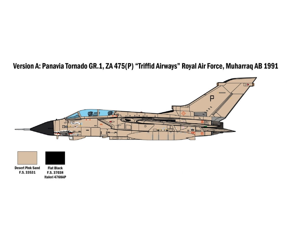 Modellbausatz Italeri Tornado GR.1_IDS im Massstab 1_48 aus dem Golfkrieg_