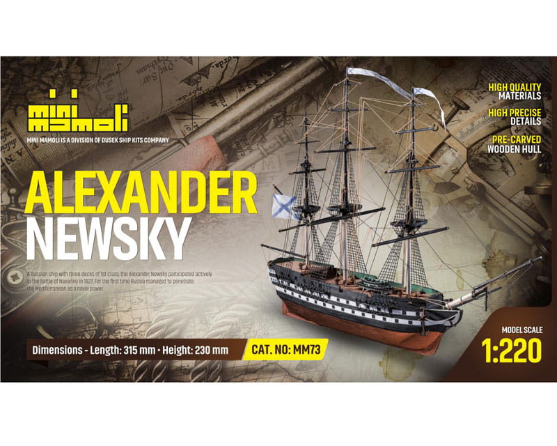 Mini Mamoli Schiff Alexander Newsky 1:220 Holz Bausatz Mini Mamoli Schiff Alexander Newsky 1:220 Holz Bausatz