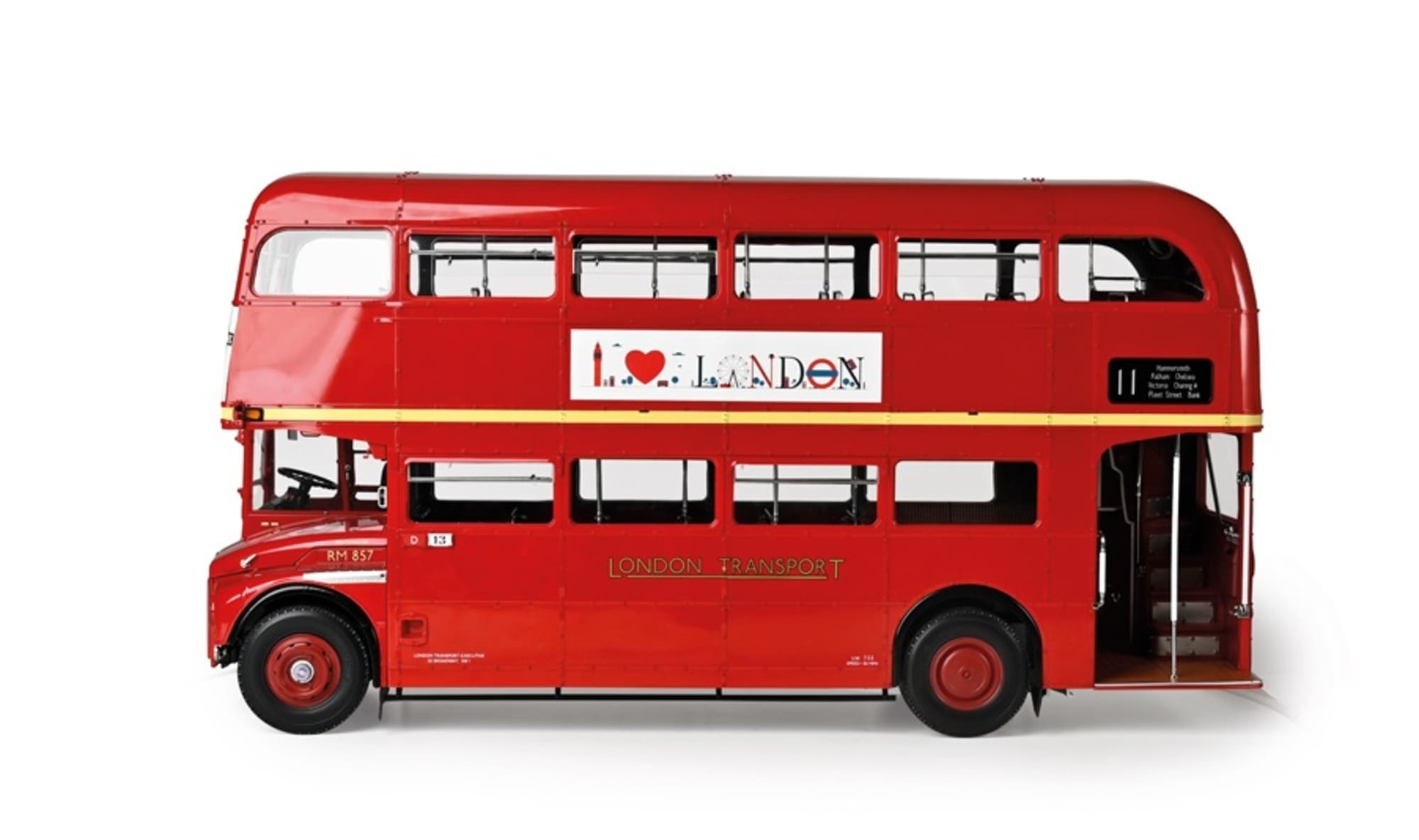 IXO London Bus Routemaster 1961 Modellbausatz aus Metall im Massstab 1_12