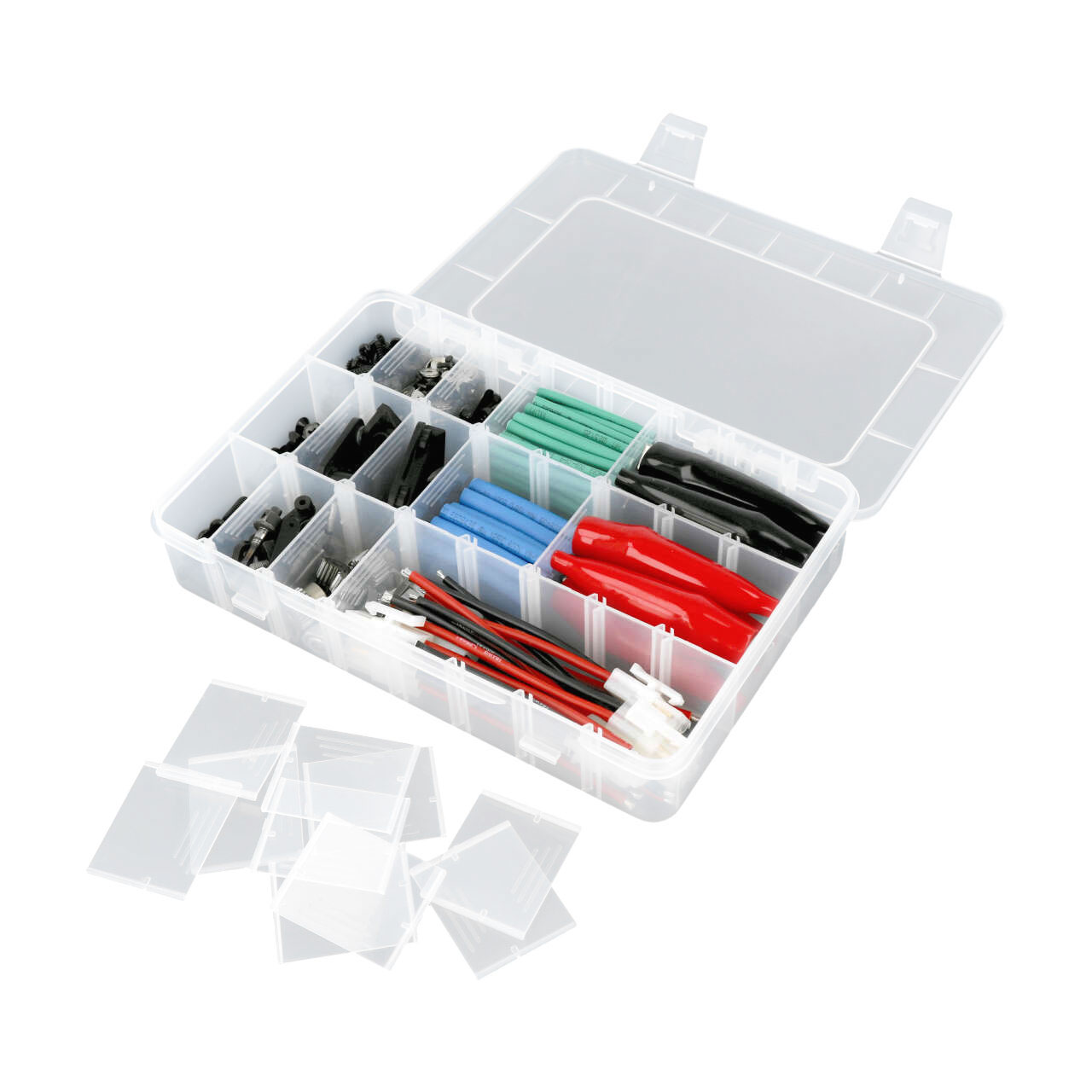 Robitronic Sortierkasten 24 Faecher variabel 202x137x40mm - RC-Zubehoer