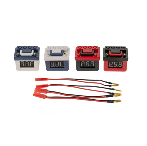 Thicon Autobatterie rot mit Spannungsanzeige und Lipo-Wächter