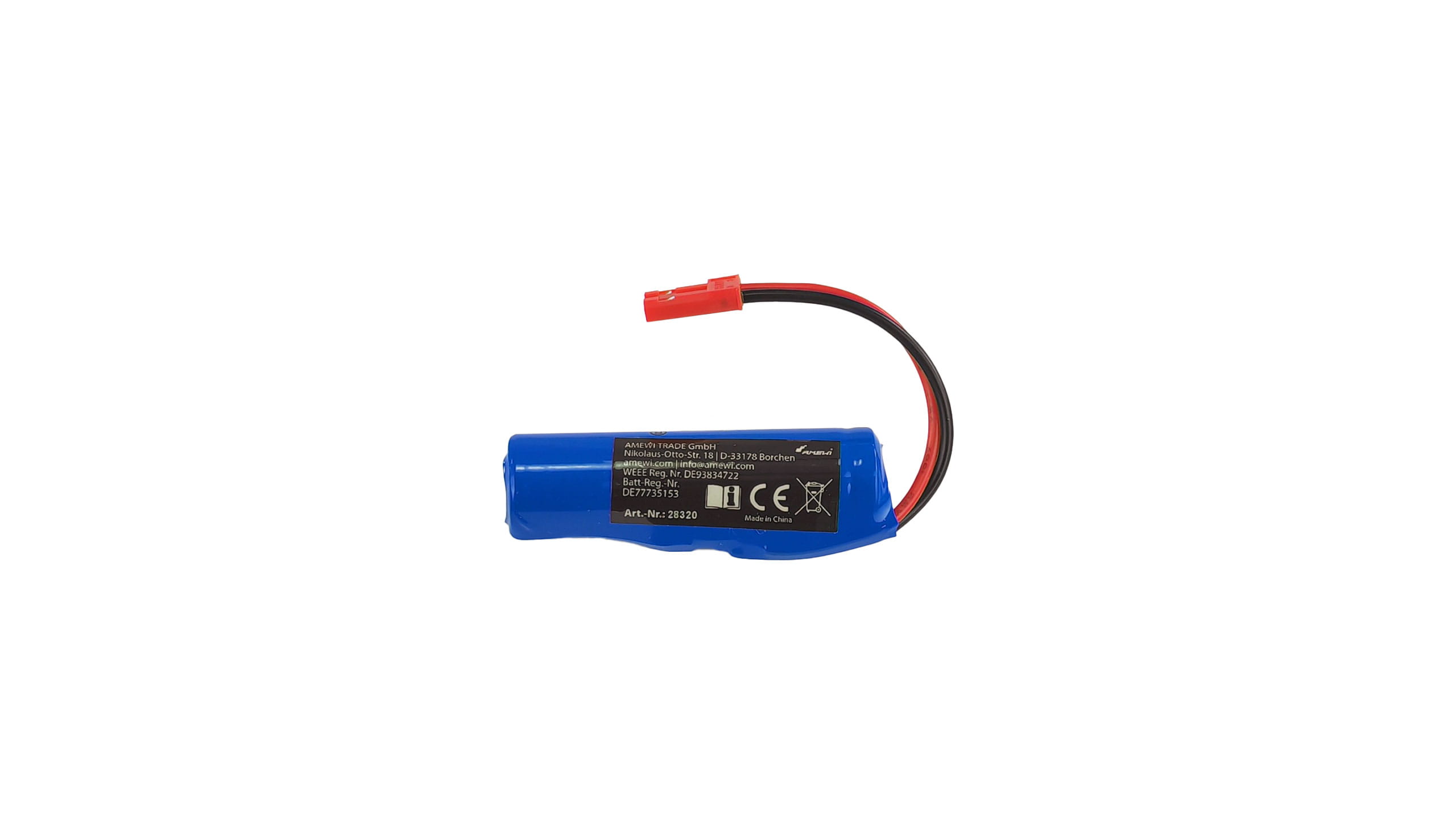 Amewi Li-Ion Akku 1S 3_7V 500mAh BEC - RC-Zubehoer