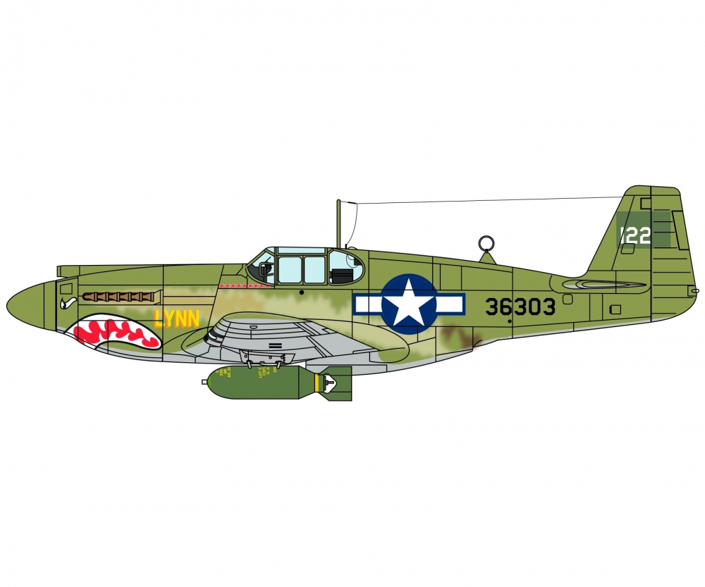 Italeri 1:72 US P-51A Mustang