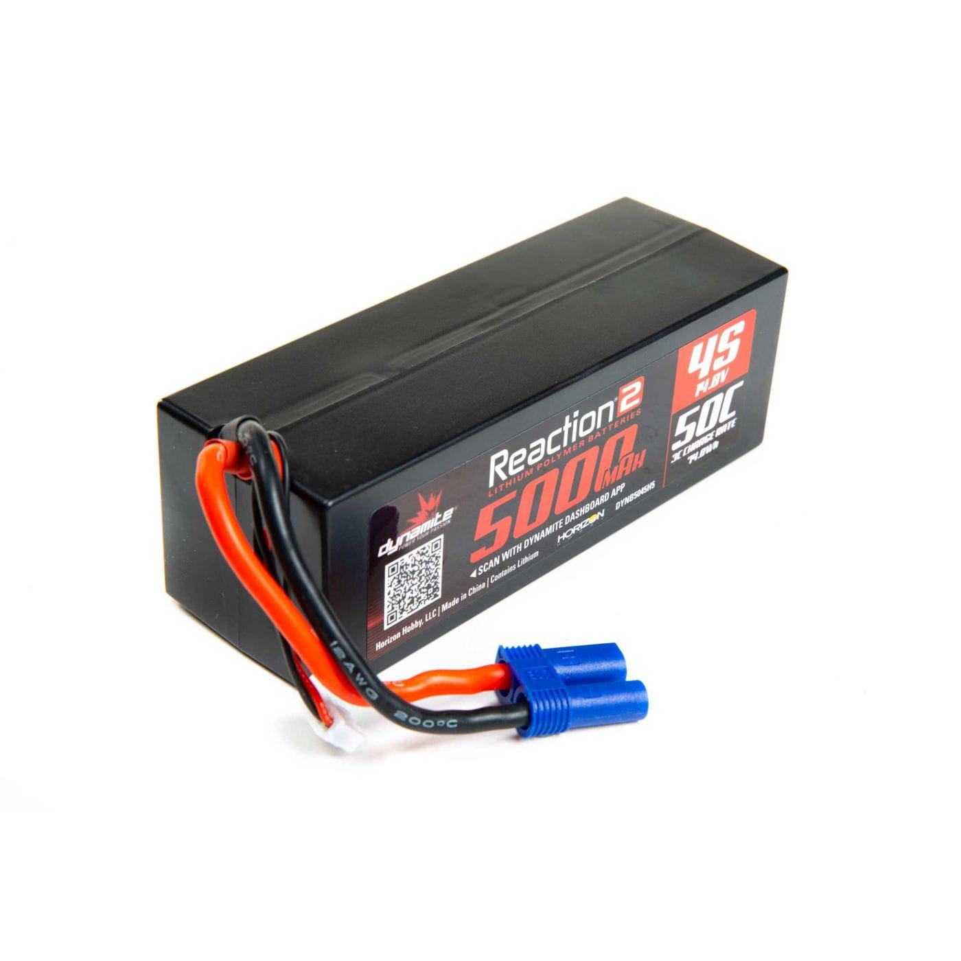 Dynamite 14.8V 5000mAh 4S 50C LiPo, Hardcase: IC5 Dynamite 14.8V 5000mAh 4S 50C LiPo, Hardcase: IC5