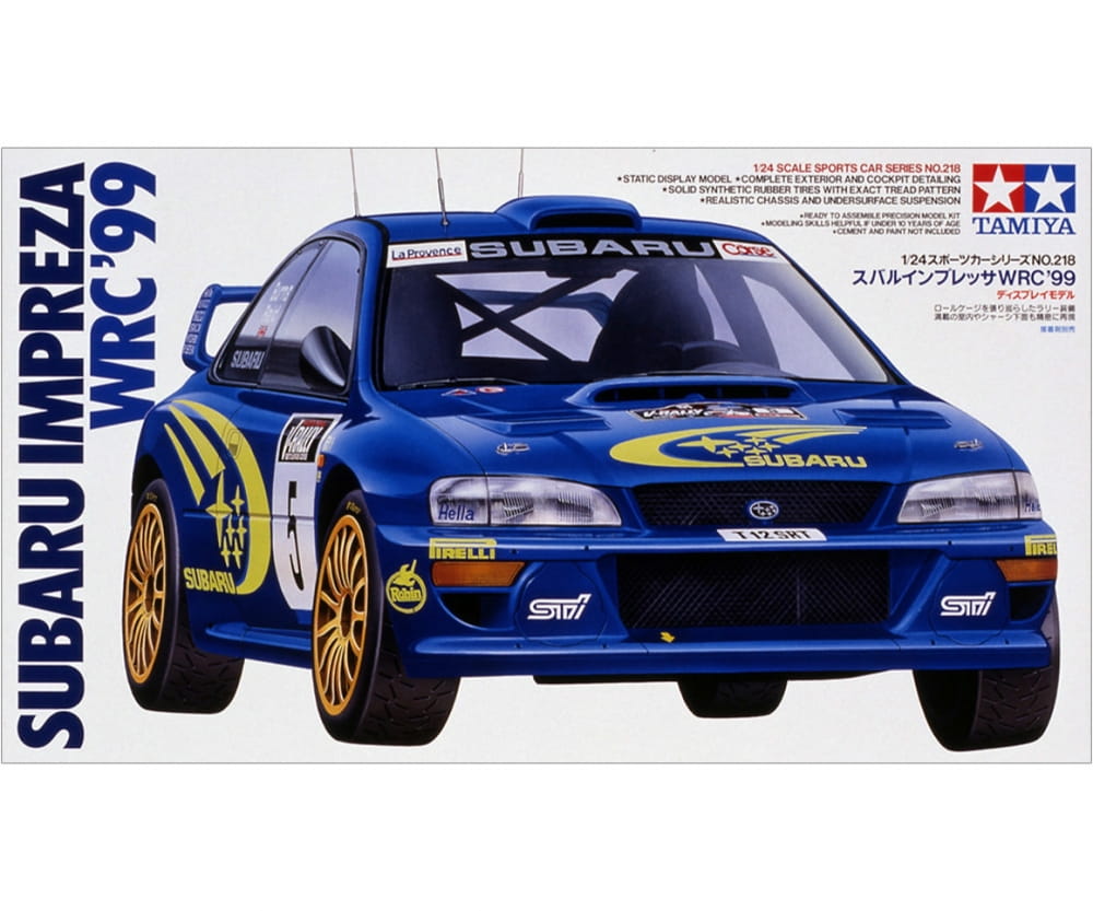 Tamiya Subaru Impreza WRC '99 1:24 Platik Modellbau Auto Bausatz