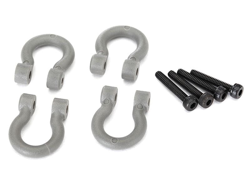 Traxxas Bumper D-Rings, grey (v/h) 2.0x12 CS (4)