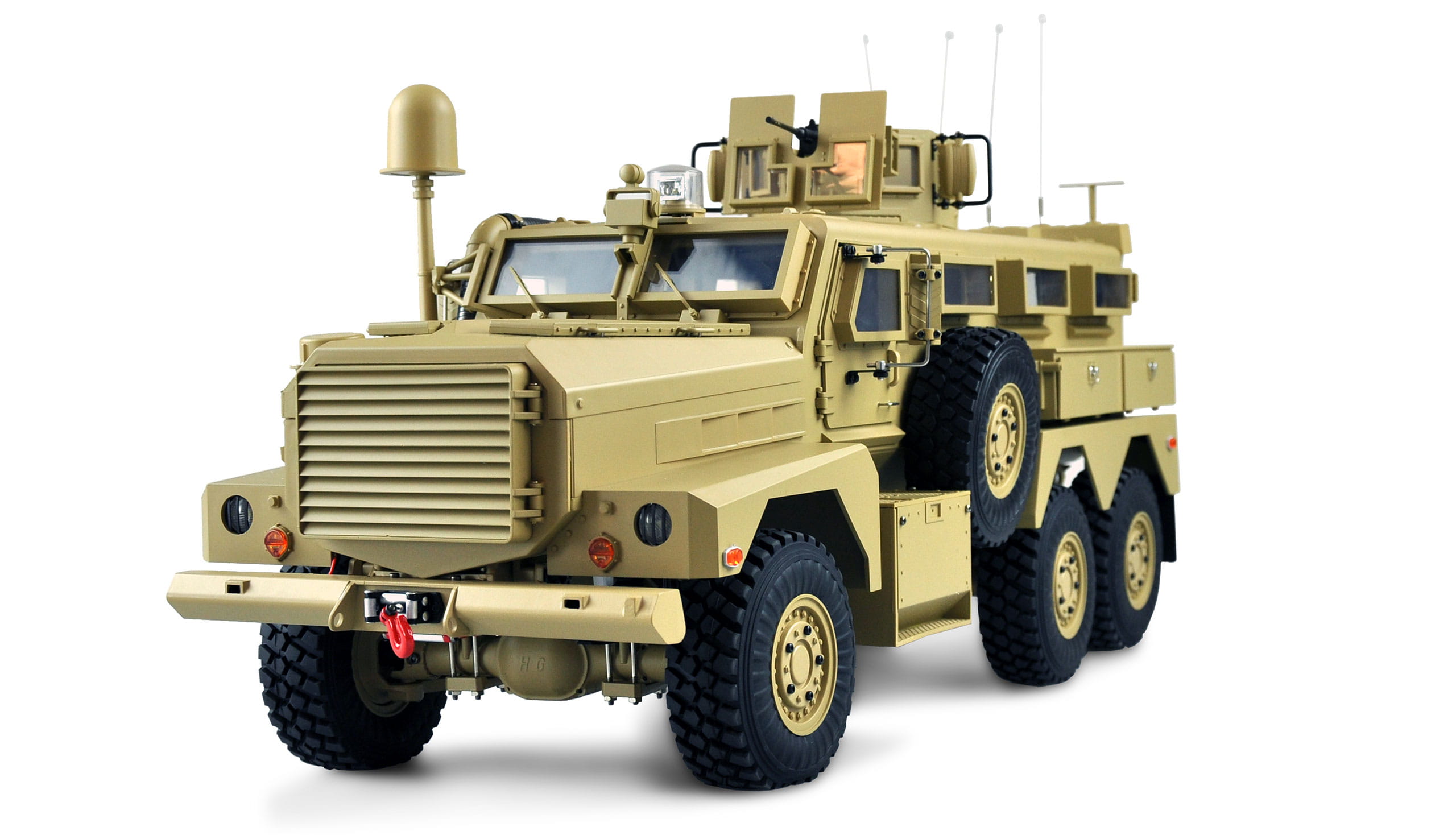 Amewi US-Miltitärfahrzeug MRAP 6x6 1:12 RTR, Licht, Sound & Rauch