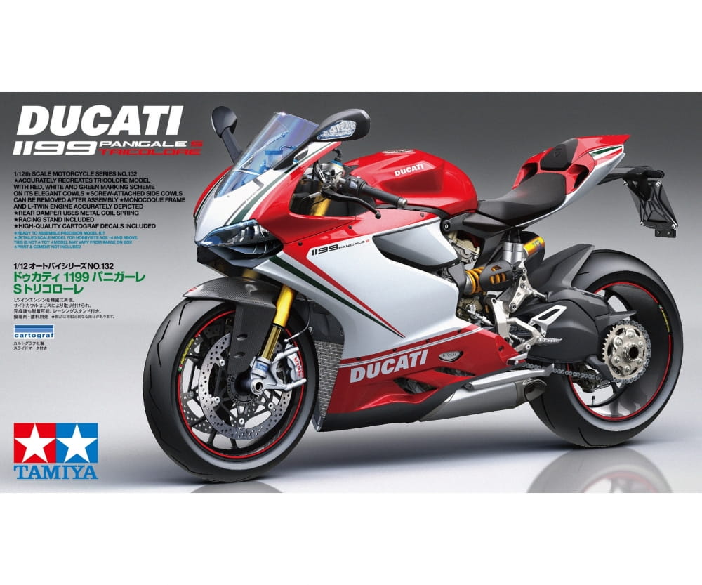 Tamiya 1:12 Ducati 1199 Panigale S Tricolore Tamiya 1:12 Ducati 1199 Panigale S Tricolore
