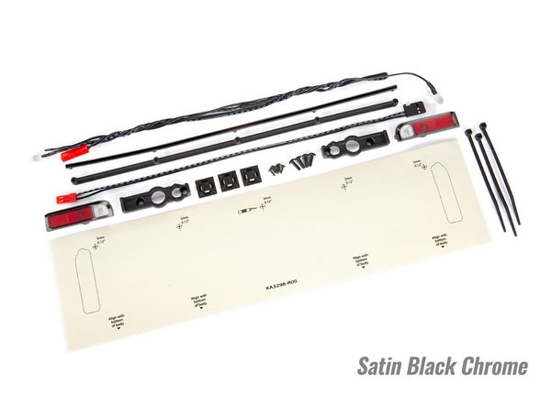 Traxxas LED Licht-Set + KT satin-schwarz-chrome