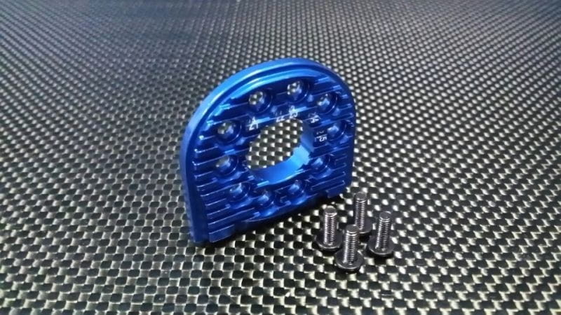 GPM Alu Motorbefestigung _fuer 16-25T_ blau fuer Tamiya TT02 - RC-Zubehoer
