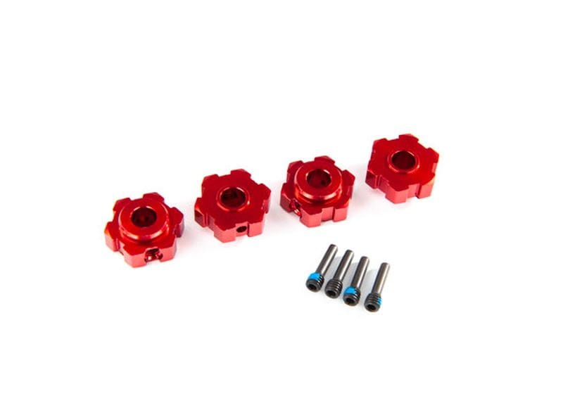 Traxxas 6Kant-Radmitnehmer Alu rot - RC-Zubehoer
