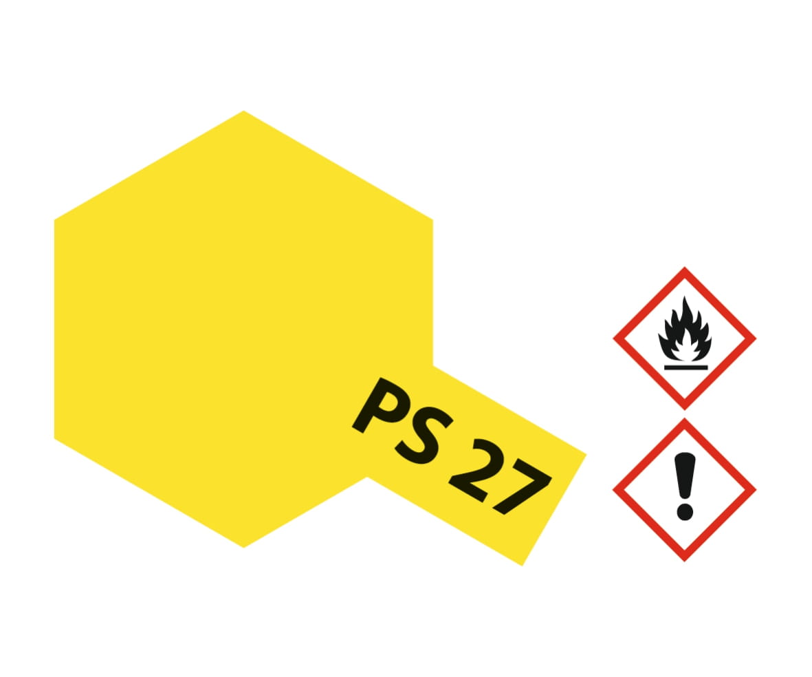Tamiya PS-27 NEON-GELB Sprühfarbe 100ml für Polycarbonat ( Lexanfarbe )