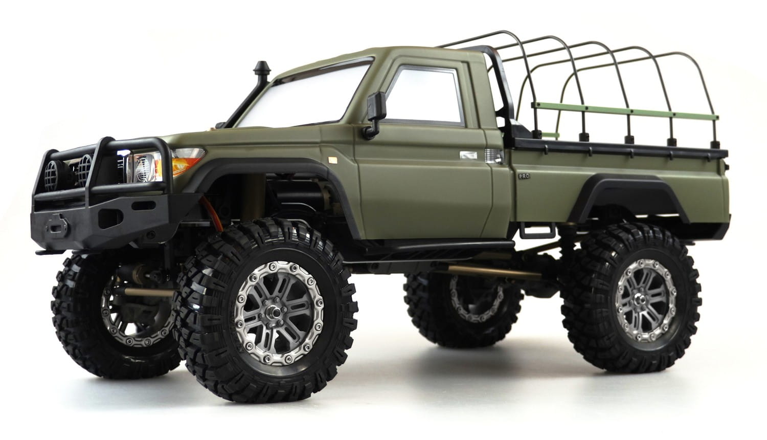 Amewi RC Scale Crawler AMXRock RCX10PS Pick-Up 1:10, RTR Militär grün