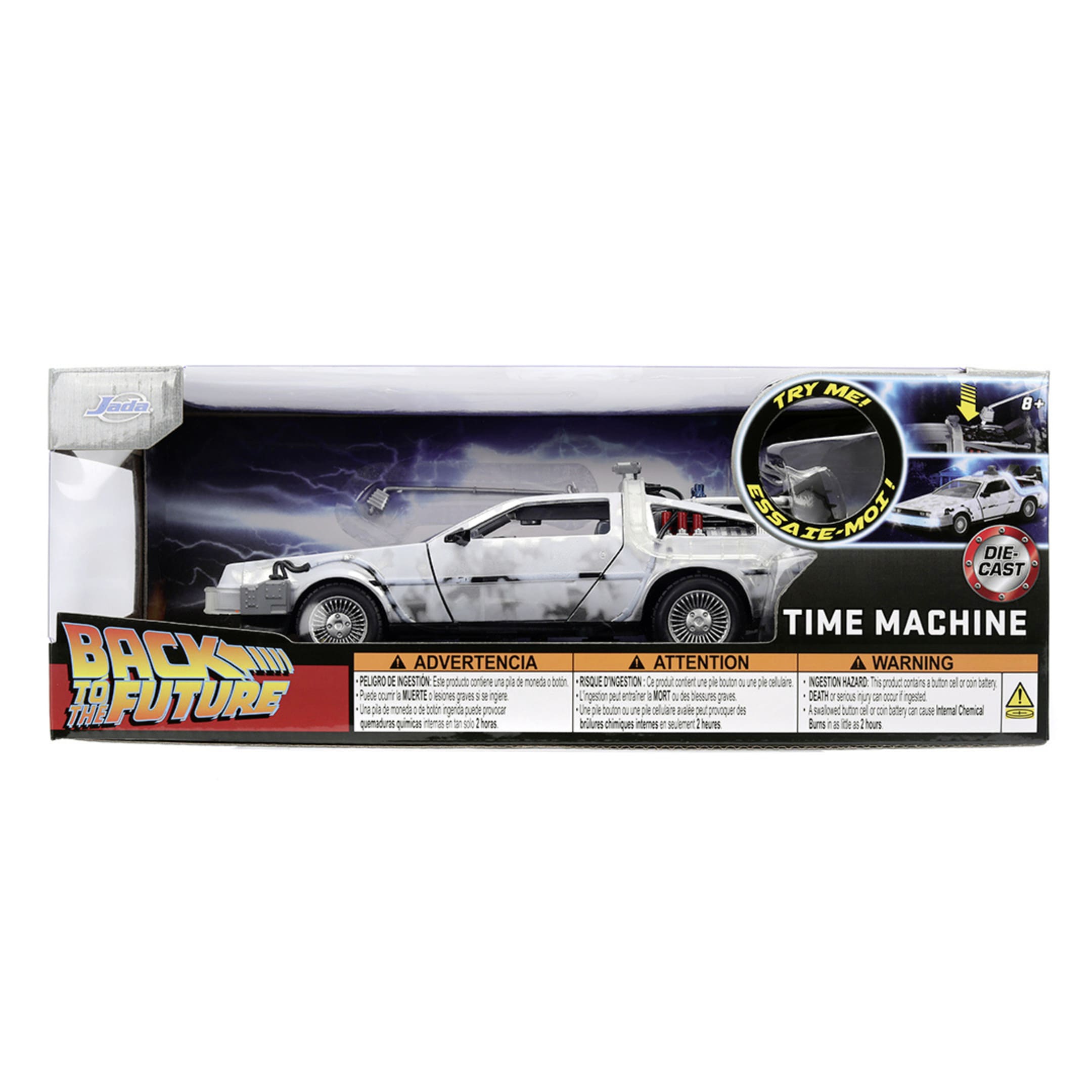 Jada Toys Delorean Time Machine Frost im Massstab 1_24 - Zurueck in die Zukunft