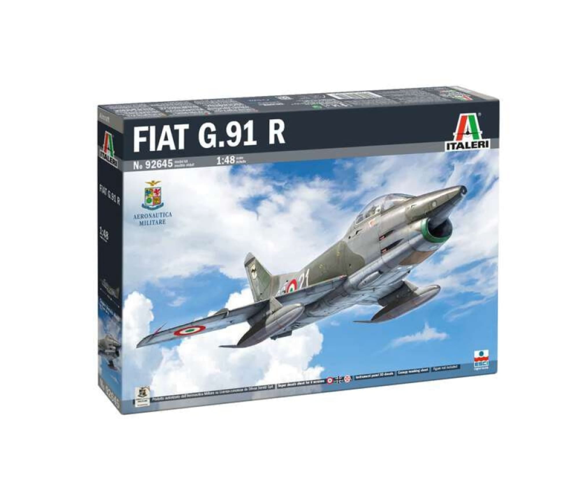 Italeri 1_48 Fiat G.91 R1_R3 Gina Plastikmodellbausatz