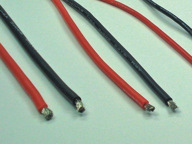 Pichler Silikonkabel 0_50mm² AWG#20 rot _ schwarz Laenge je 0_75m Kabel - RC-Zubehoer