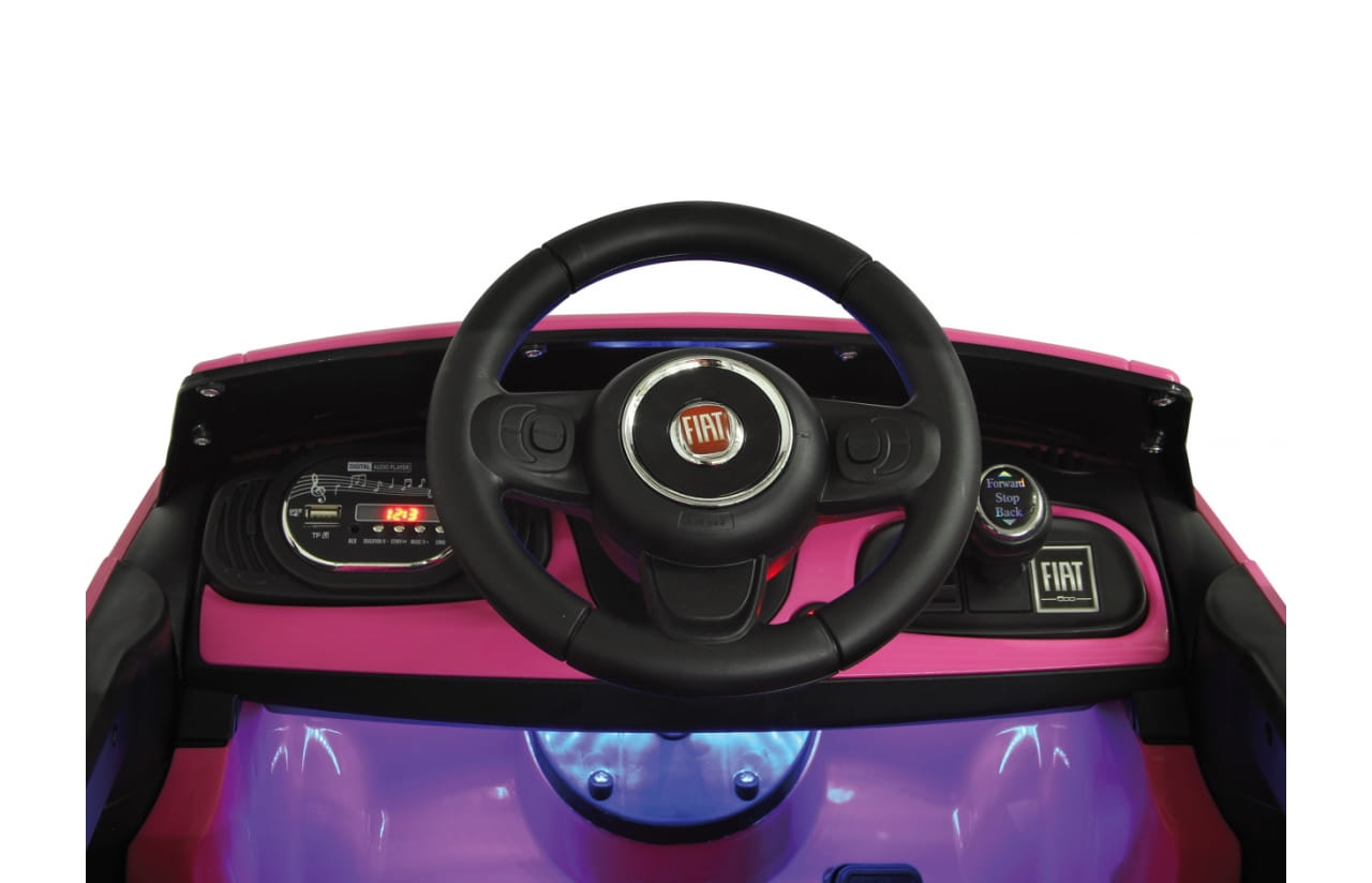 Jamara Ride-on Fiat 500 pink 12V