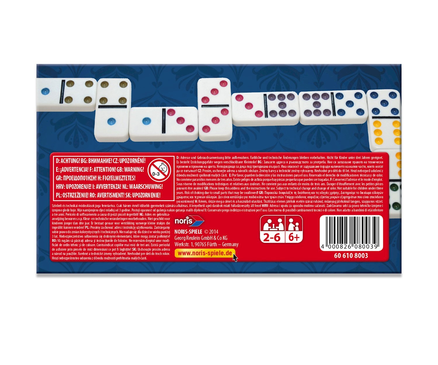 Noris Deluxe Doppel 9 Domino
