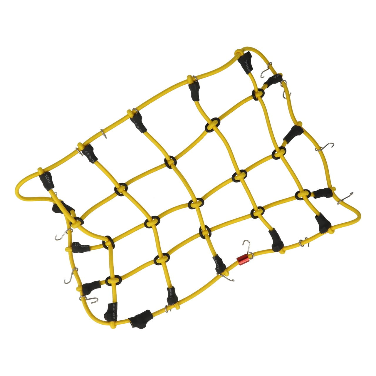 Robitronic Gepäcknetz mit Haken Gelb (190mm x 120mm)