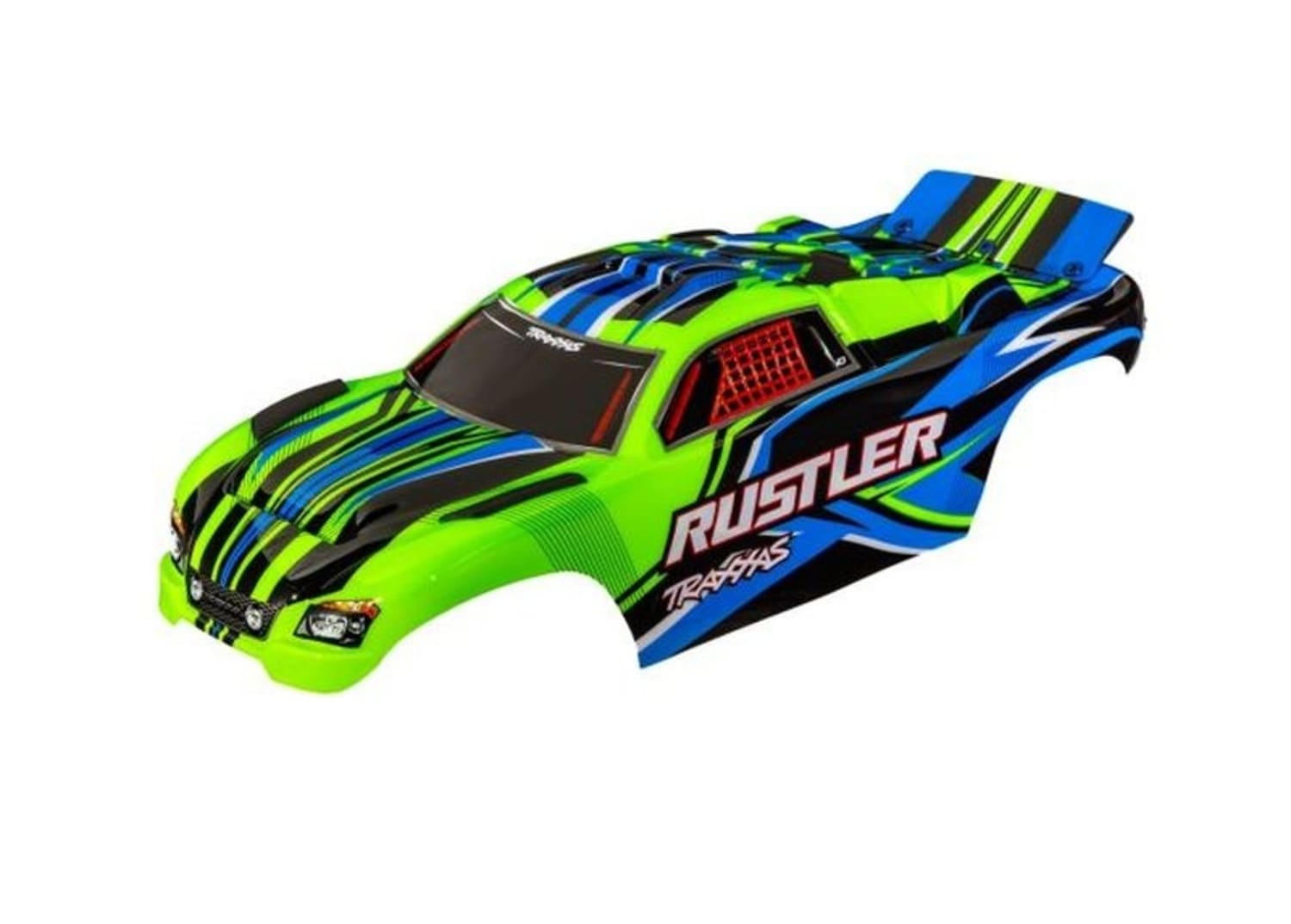 Traxxas Karosserie Rustler gruen clipless - RC-Zubehoer