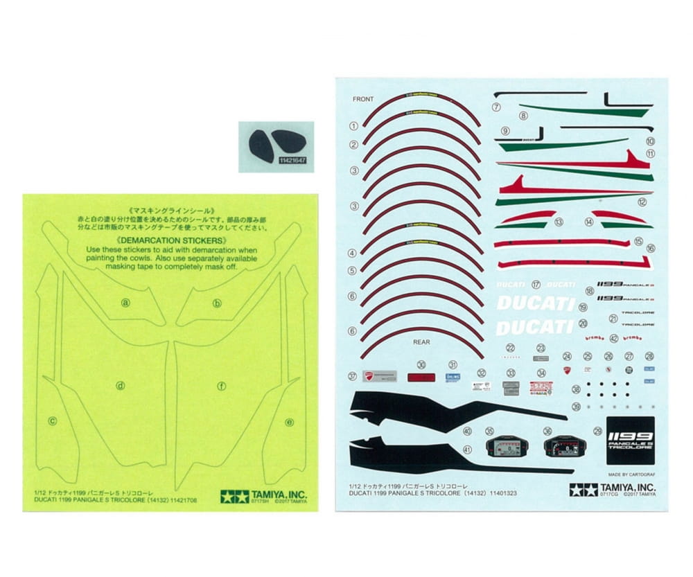 Tamiya 1:12 Ducati 1199 Panigale S Tricolore Tamiya 1:12 Ducati 1199 Panigale S Tricolore