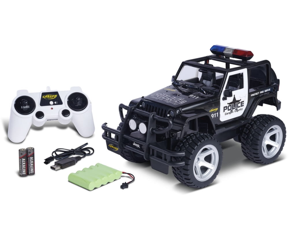 Carson RC Buggy Jeep Wrangler Police 1:12 2,4Ghz 100% RTR