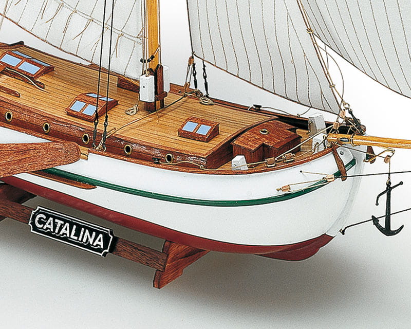 Bausatz Catalina Schiff 1_35 von Mamoli mit Laserteilen und Bauanleitung