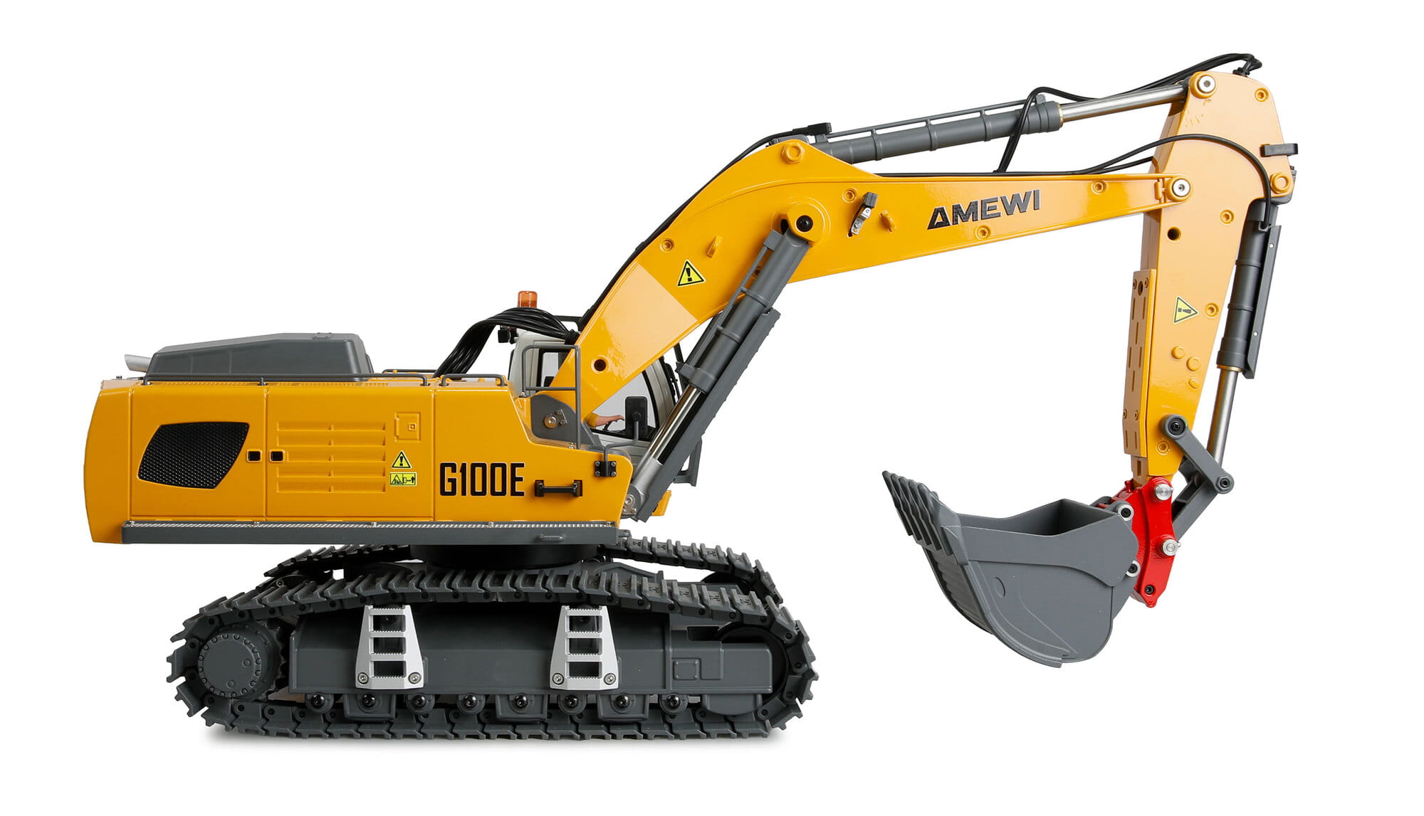 Amewi G100E Vollmetall RC Bagger 1_18 XXL RTR mit Anbaugeraeten