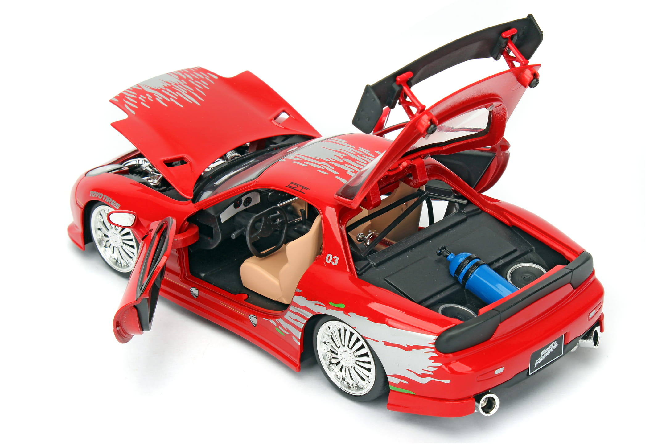 Jada Rx7 Jada Toys Fast & Furious Mazda RX-7 1993 1:24 - Modellauto