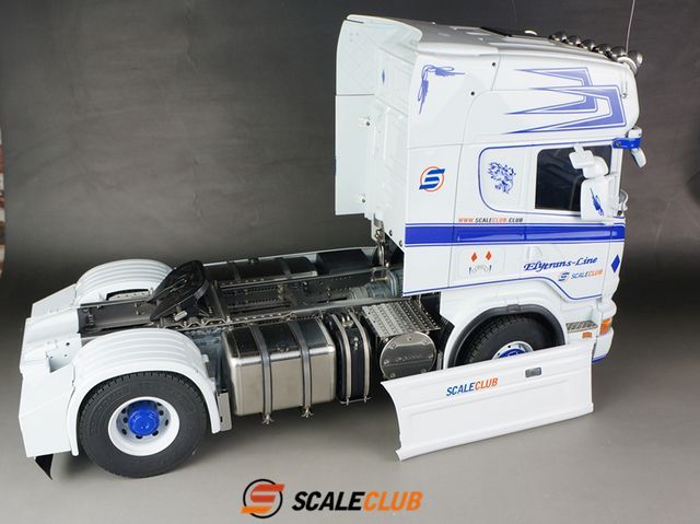 ScaleClub 1:14 Seitenverkleidung für Scania 2-Achs Alu abnehmbar