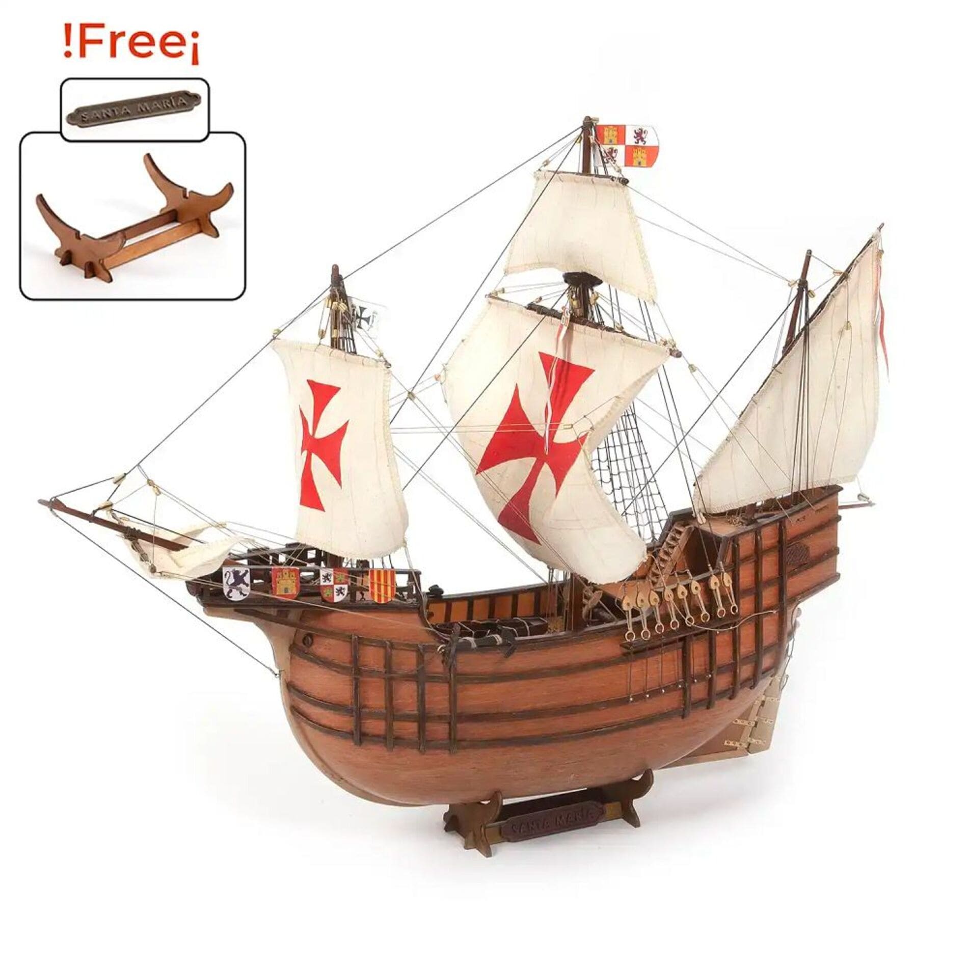 OcCre Santa Maria Holzmodellbausatz 1_50 - 1631 Teile OcCre Santa Maria Holzmodellbausatz 1_50 - 1631 Teile_