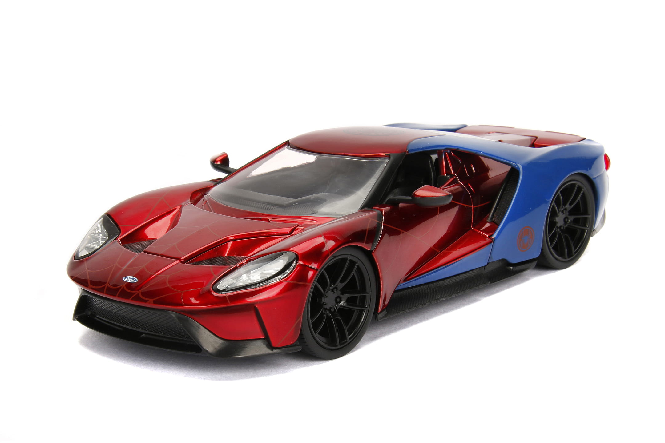 Jadatoys Modellauto Marvel Spiderman 2017 Ford GT 1:24 Jadatoys Modellauto Marvel Spiderman 2017 Ford GT 1:24