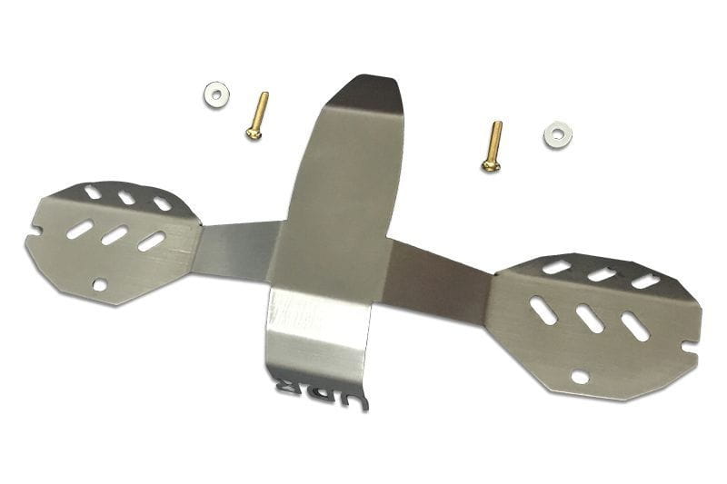 GPM Edelstahl Unterbodenschutzblech hinten fuer Traxxas UDR - RC-Zubehoer