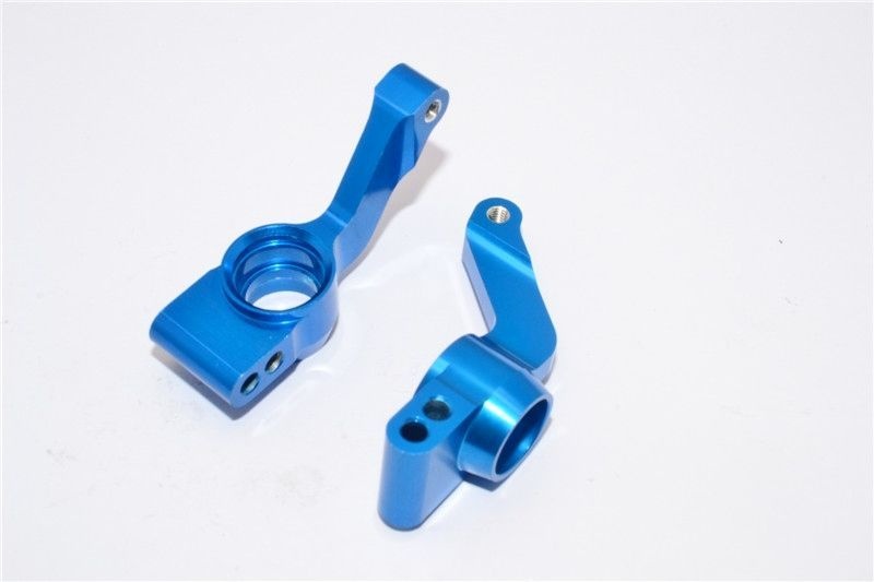 GPM Alu Radtraeger hinten eloxiert blau fuer Traxxas Slash_ Stampede_ Hoss_ Rally 4x4 - RC-Zubehoer