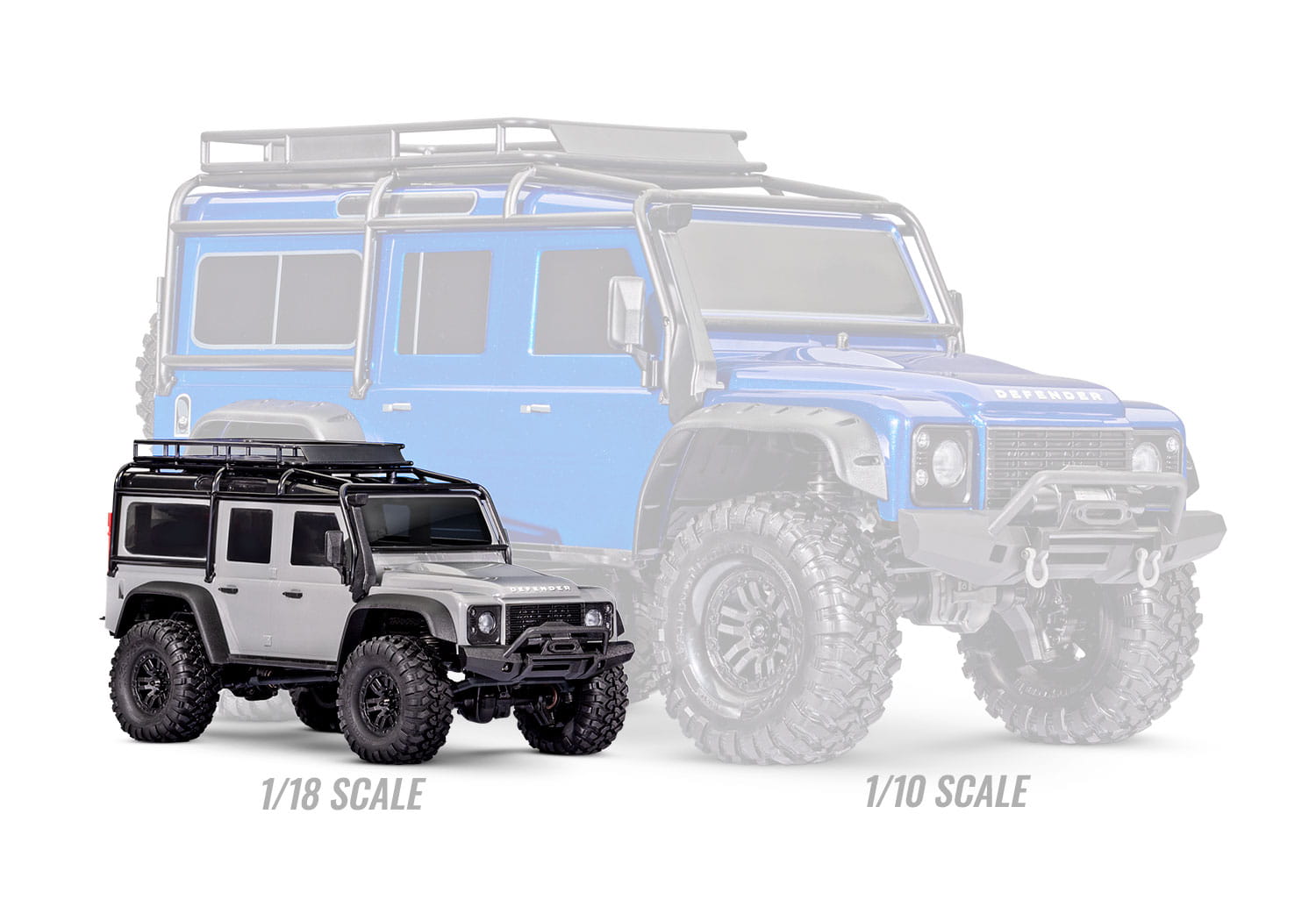 Traxxas TRX-4M Land Rover Defender 1_18 Crawler RTR in Silber