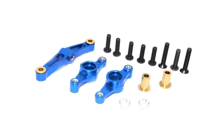 GPM Alu Lenkungs-Set blau fuer Tamiya TT02 - RC-Zubehoer